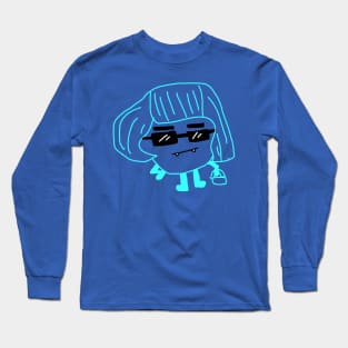 This cute monster is sporting a wicked bob Long Sleeve T-Shirt